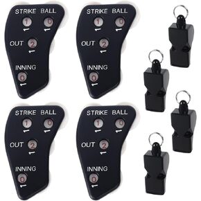 عجلة البيسبول ذات 4 عجلات لمؤشر الحكم: عداد الحكم وصافرة الأدوار وكرات الأدوار وأداة النقر للكرة اللينة in Kuwait