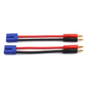 2-Pack EC5 Male Plug to 4.0mm Banana Bullet Plug Connector Lipo Battery Balance Charging Wire 15cm 12 AWG Silicone Wire Charger Wire Adapter for RC Quadcopter Vehicle Toys