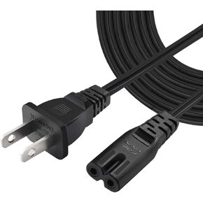 TV Power Cord 10Ft Cable for TCL, LG, JVC, Sony, Samsung, Toshiba, Sharp, and Other 8-Type Interface Devices