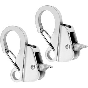 Boat Anchor HookStainless Steel Knotless Anchor SystemFits 3/8"-5/8" Dock RopeHolds 8500 lbsAdjustable Anchor Clip (2PCS)