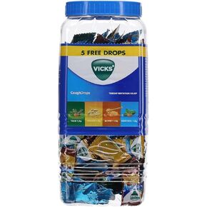 Vicks V Throat Cough Drops - 175 Count (Menthol/Ginger/Honey)