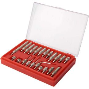 22pcs Stainless Steel Test Indicator Contact Probe 0.01mm Precision Digital Indicator Extension Stem Rod Set