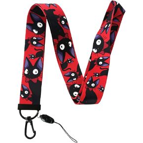 Anime Soot Sprite Lanyard Keychain, ID Badges Key Lanyard for ID Card Holder, Cell Phone Case (Colorful)