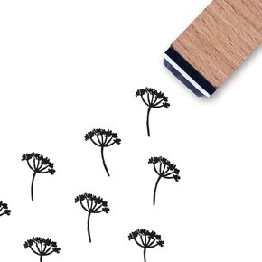 Dandelion Rubber Stamp, 3/5 Inch Small Mini Stamp for Scrapbooking Card Making Planner
