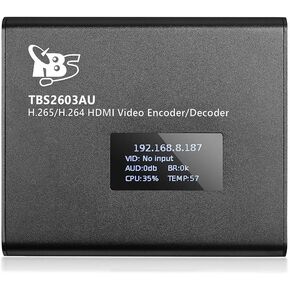 HDMI Decoder Encoder, TBS2603au NDI®|HX2 Supported H.265 H.264 HDMI HD Video Audio Encoder Decoder HDMI USB Video Recorder