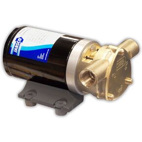 Jabsco 18670 Series Marine Water Puppy Bilge / Sump Flexible Impeller Commercial Duty Pump 470-GPH,15-Amp Non-CE, 1/2" NPT Ports
