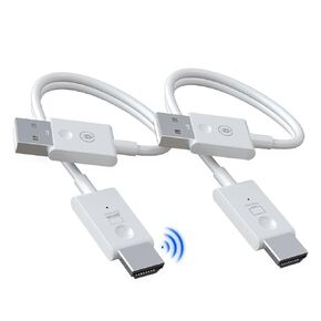 Wireless HDMI Transmitter and Receiver 2.4/5GHz, 1080P HD Wireless HDMI Extender Streaming Video/Audio to Monitor, Projector, HDTV from PC, Laptop, Camera, TV Box, 98FT/30M, Plug & Play