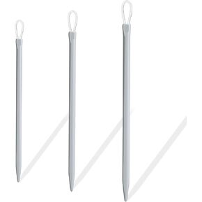 3 Pcs Large-Eyed Nylon Thread Yarn Needles Rope Threader Yarn Thread Weaving Tools Wool Needle Knitting Needle Yarn Sewing Needle Sewing Knitting Needles for Crochet(2.0mm 2.5mm 3.0mm)