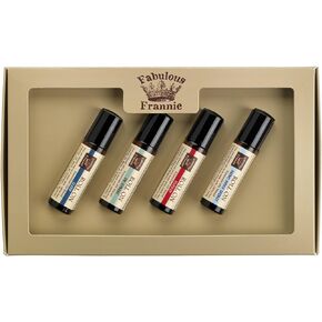 Fabulous Frannie Roll On Mind Body Soul Kit - All Natural Ingredients and 100% Pure Essential Oils -This Kit Includes De-Stress, Energy, MBS and Sleep roll-ons