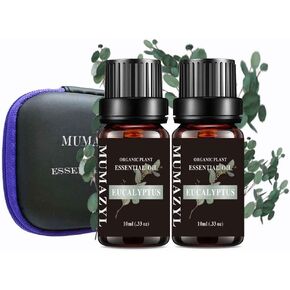 Eucalyptus Essential Oil Perfume Organic Plant Pure Grade Eucalyptus Oil for Diffuser,Car,Candle Making,Cleaning,Bedroom,Perfumes,Humidifier 2 Pack 10ml in Kuwait