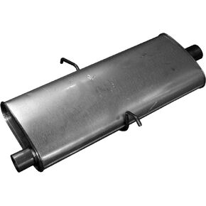 Walker Quiet-Flow SS 50055 Direct Fit Exhaust Muffler Assembly 2.25" Inlet (ID) 2" Outlet (ID) for Dodge Ram 1500