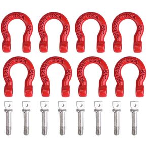 RC Car Trailer Buckle, 8 Pcs Metal Tow Shackle Lock Catch for RC Climbing Crawler Car Accessory Parts Car Model Accessory