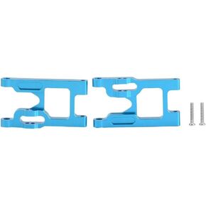 RC Car Front Suspension Arms, 2 Pcs Aluminium Alloy Front Suspension Arms with Screws for Wltoys 12428 / FY03 RC Car Upgrade Accessory(Blue)