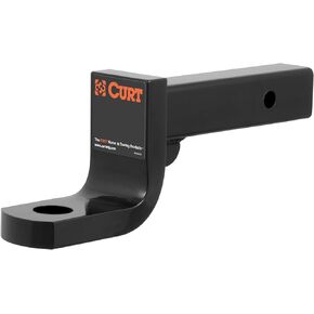 CURT 45313 Class 4 Trailer Hitch Ball Mount, Fits 2-Inch Receiver, 12,000 lbs, 1-1/4-Inch Hole, 4-Inch Drop, 3-Inch Rise , Black
