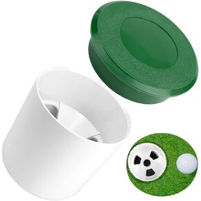 Golf Hole Cups with Golf Hole Cup Cover Golf Practice Set Putting Green Cup and Cover for Yard Garden Backyard Outdoor Activities