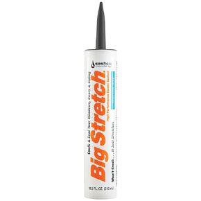 Sashco Big Stretch 10.5 oz High Performance Elastic Sealant, Charcoal Gray (Pack of 1)