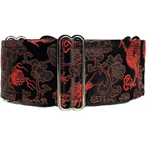 Extra Soft Martingale Dog Collar for Greyhound Saluki Whippet and Other Breeds with Similar Neck 2" Wide (M 11"-14")