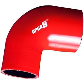 Universal 4-Ply High Performance 90 Degree Elbow Reducer Coupler Silicone Hose (2.36"(60MM) to 3.0"(76MM), Red)
