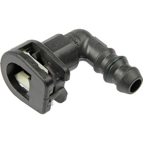 Dorman 800-138 Fuel Line Connector 5/16 In. Steel To 3/8 In. Nylon With 90 Degree Bend, 2 Pack