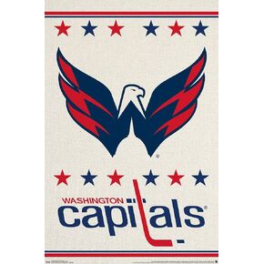 Trends International NHL Washington Capitals - Logo 14 Wall Poster, 22.375" x 34", Unframed Version