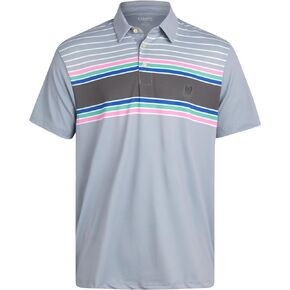 قميص بولو رجالي من Chaps - قميص بولو جولف بأكمام قصيرة مناسب للأداء الجاف للرجال (S-2XL)