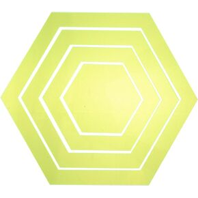 Tools Hexagon Ruler Sewing Patchwork Template 4Pcs Plastic Transparent Handmade Drawing Tools for DIY Crafting Quilting Art Supplies Tool