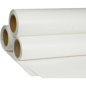 24" x 5 Yard HTV White Printable Heat Transfer Vinyl Roll Iron On Vinyl Film for T-Shirt Fabric Coats Cap Fabric Bags Pillowcase Leather Bag（Using ECO Solvent Ink）