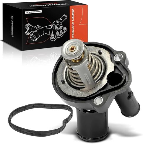 A-Premium Engine Coolant Thermostat and Housing Assembly Compatible with Ford, Mazda, Mercury, Lincoln Vehicles - 2003-2022 - Escape, Focus, Fusion, Ranger, 3, 5, 6, Tribute, Mariner, Milan & More in Saudi Arabia