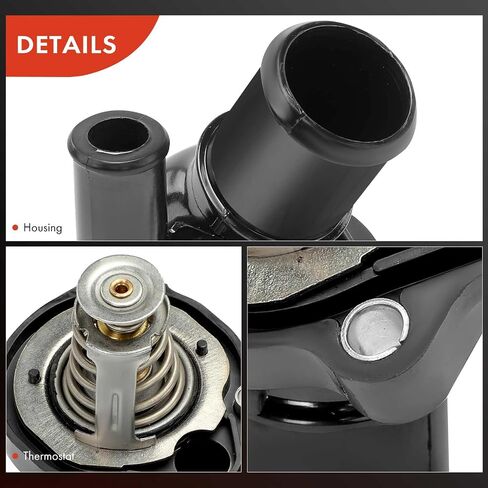A-Premium Engine Coolant Thermostat and Housing Assembly Compatible with Ford, Mazda, Mercury, Lincoln Vehicles - 2003-2022 - Escape, Focus, Fusion, Ranger, 3, 5, 6, Tribute, Mariner, Milan & More in Saudi Arabia