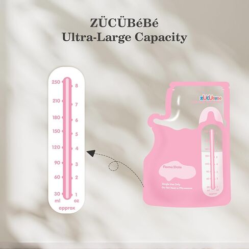 Breastmilk Storage Bags(50PCS)，8oz Milk Storage Bags for Breastfeeding，BPA Free with Easy Pour Spout, Self Standing, for Refrigeration and Freezing, Blue in Saudi Arabia