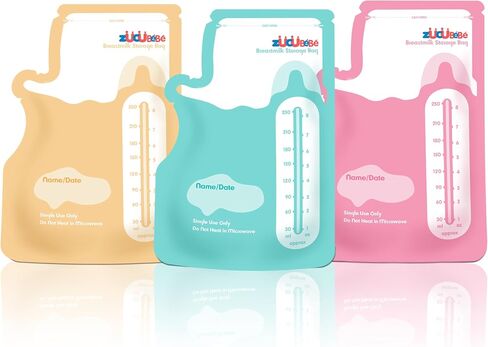 Breastmilk Storage Bags(50PCS)，8oz Milk Storage Bags for Breastfeeding，BPA Free with Easy Pour Spout, Self Standing, for Refrigeration and Freezing, Blue in Saudi Arabia