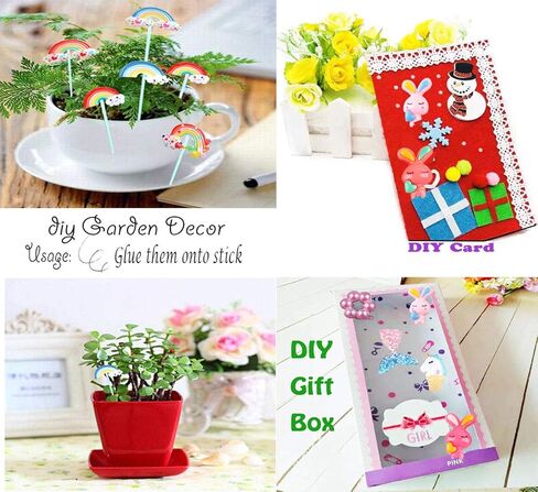 40pcs Flatback Slime Charms Beads Supplies Assorted Unicorn Mermaid Tail Rainbow Animals Rabbit Resin Buttons for DIY Craft Scrapbooking Ornament,Phone case Hair Clip Jewelry Accessory in Kuwait