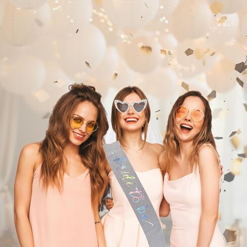 نظارات العازبة الشمسية Bride To Be Sash and Veil مجموعة حفلات العازبة إكسسوارات العروس العازبة لديكسكو لحفلات العازبة وحفلات الزفاف وحفلات الخطوبة in Kuwait