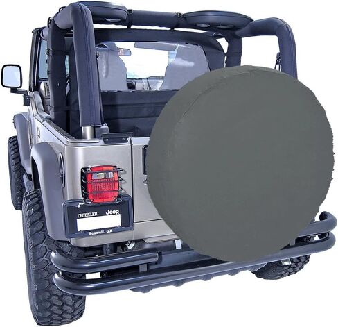 Rugged Ridge | Spare Tire Cover, Black, 27-29 inch | 772901 | Fits 27-29 Inch Tires in Saudi Arabia