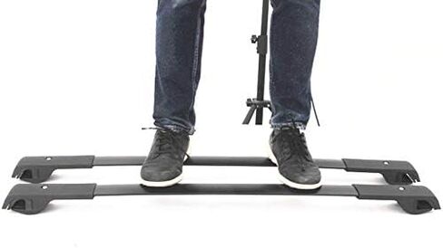 رفوف سقف ذات قضبان متقاطعة سهلة التركيب تناسب 2007-2013 BMW X5 E70، أحضر قوارب الكاياك والتزلج على الجليد والدراجة والزورق مع رف الأمتعة الخاص بنا in Kuwait