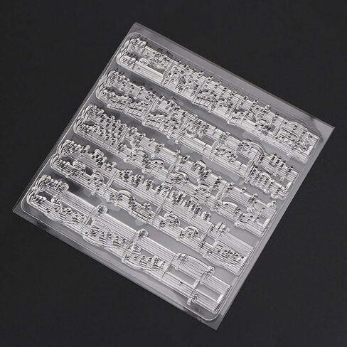 ختم رمز الموسيقى واضح شفاف المطاط Stamps ختم كتلة لصنع بطاقة سكرابوكينغ الديكور الكلمات اليومية الألبوم DIY بها بنفسك in Kuwait