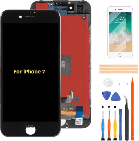 【Original】 A-Mind for iPhone 7 OEM LCD Display 3D Touch Digitizer 4.7 inch kit for A1660 A1778 A1779 Screen Replacement Full Assembly Repair Kits with Tools (Black) in Saudi Arabia
