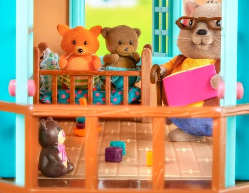 Li’l Woodzeez – Living Room & Nursery Set – 23Pcs Miniature Dollhouse Furnitures & Accessories – Pretend Play – Gift Toy for Kids 3 Years + in Saudi Arabia
