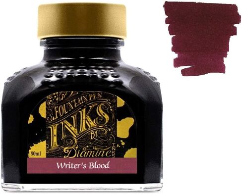 Diamine Fountain Pen Ink 80ml - 2 x Bottles - Writers Blood & Sherwood Green in Saudi Arabia