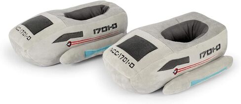 ستار تريك: الجيل القادم من شباشب Shuttlecraft 3D | حذاء منزلي خفيف الوزن من القطيفة بتصميم Starfleet مع نعل مانع للانزلاق | ملابس مريحة | رجال 12-13 in Kuwait