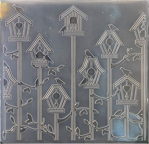 Birdcage Bird Plastic Embossing Folders for Card Making Scrapbooking and Other Paper Crafts, 15x15cm in Saudi Arabia