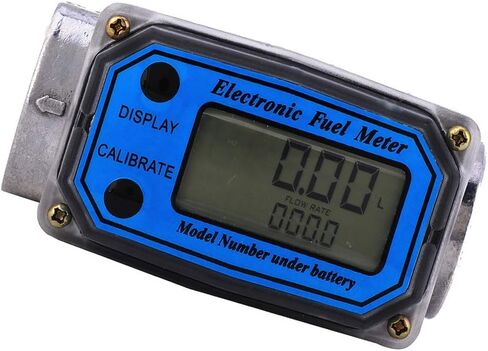 2Inch Digital Fuel Turbine Aluminum Flowmeter with LCD Display,2″ FNPT Inlet/Outlet (60-500 LPM)-Unit of Measurement Support L/GAL/PTS/QTS (2inch) in Saudi Arabia