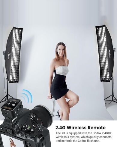 Godox X3-N TTL Wireless Flash Trigger Compatible with Nikon Cameras,2.4G Wireless OLED Touchscreen Transmitter Support 1/8000s HSS with TCM Function,Built-in 850mAh Lithium Battery in Saudi Arabia