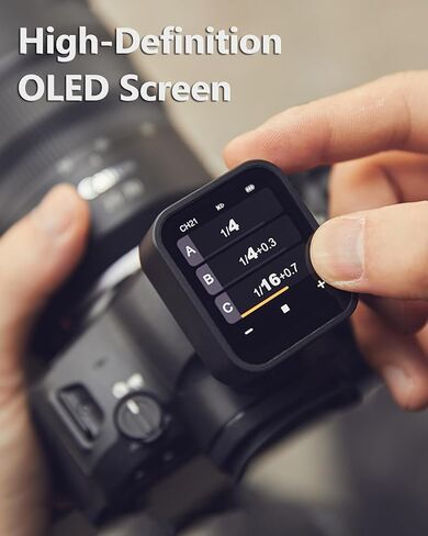 Godox X3-N TTL Wireless Flash Trigger Compatible with Nikon Cameras,2.4G Wireless OLED Touchscreen Transmitter Support 1/8000s HSS with TCM Function,Built-in 850mAh Lithium Battery in Saudi Arabia