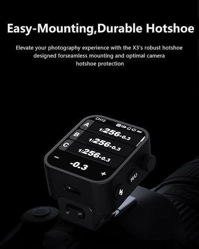 Godox X3-N TTL Wireless Flash Trigger Compatible with Nikon Cameras,2.4G Wireless OLED Touchscreen Transmitter Support 1/8000s HSS with TCM Function,Built-in 850mAh Lithium Battery in Saudi Arabia