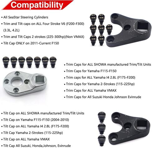 Outboard Trim Tilt Pin Wrench Tools Set for Yamaha Suzuki Johnson Evinrude MT0004 MT0006 MT0009 in Kuwait