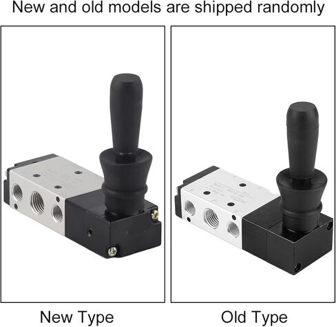 Oumefar G1/8 صمام التحكم في الهواء 3 أوضاع 5 طرق للتحكم في التدفق صمام يدوي صمام ميكانيكي هوائي رافعة يدوية تعمل بصمام الملف اللولبي (4H230-08) in Kuwait