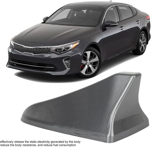 Shark Fin Antenna Cover, ABS Replacement Part 96219 D5000EBQK for Kia Optima, Hyundai Sedan and G80 Coupe, Sunproof (Black) in Kuwait
