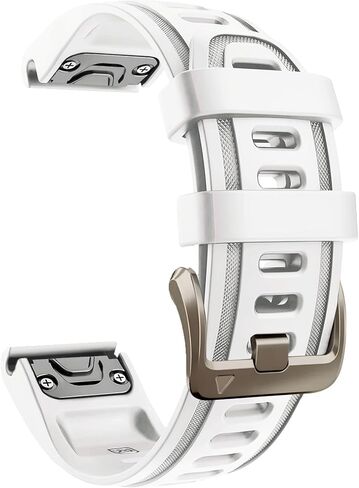 سوار ساعة 20 مم لـ Garmin fenix 5s 6s 7s pro Solar Quick Fit 20 سوار سيليكون بديل مع إبزيم ذهبي ناعم خفيف لـ garmin epix pro gen 2 42 مم Descent Mk2s/3/3i قصير للنساء in Kuwait