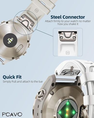 سوار ساعة 20 مم لـ Garmin fenix 5s 6s 7s pro Solar Quick Fit 20 سوار سيليكون بديل مع إبزيم ذهبي ناعم خفيف لـ garmin epix pro gen 2 42 مم Descent Mk2s/3/3i قصير للنساء in Kuwait